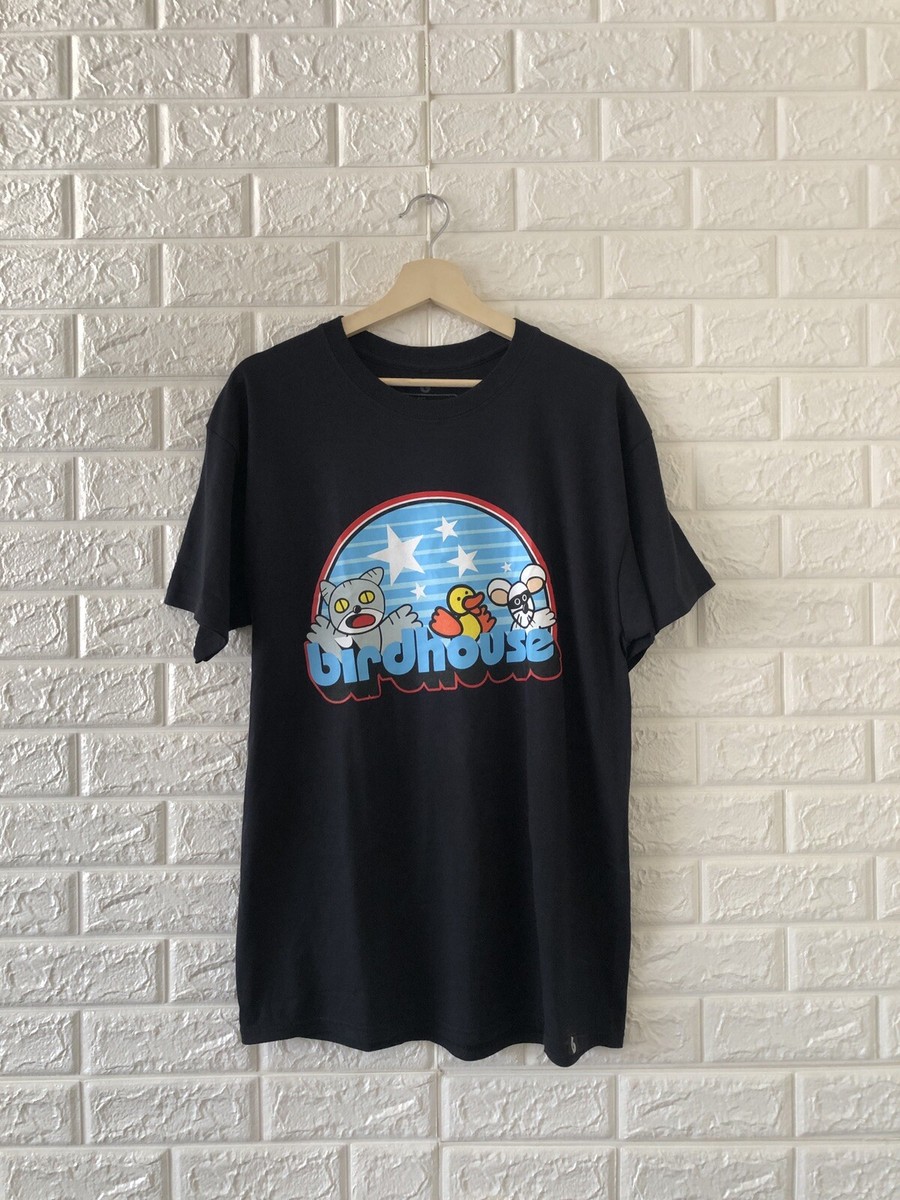 トップス birdhouse SKATEBOARDS Print Tee L Second Life Tee Black - BIRDHOUSE SKATEBOARDS