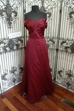 D638 BILL LEVKOFF WINE 1557 SZ 10 FORMAL BRIDESMAID PROM FORMAL GOWN DRESS