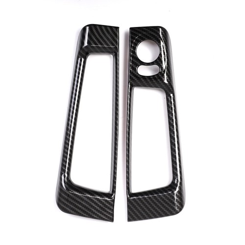 Carbon Optik Tür Rückspiegel-Einstellrahmen Passend für Abarth 500 595 FIat 500 - Picture 4 of 12