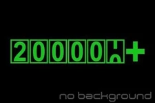 200000+ Miles Sticker Vinyl Decal High Mileage Km Car Window Funny FCK JDM