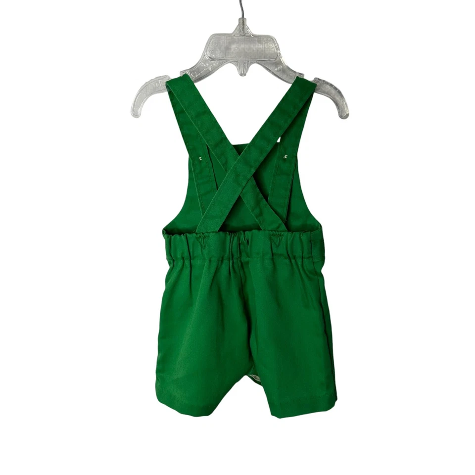 Pantalones Cortos De Colección Años 70 Healthtex 12 Meses Mameluco Verde Stantog Botón Niño Foto 2 de 4
