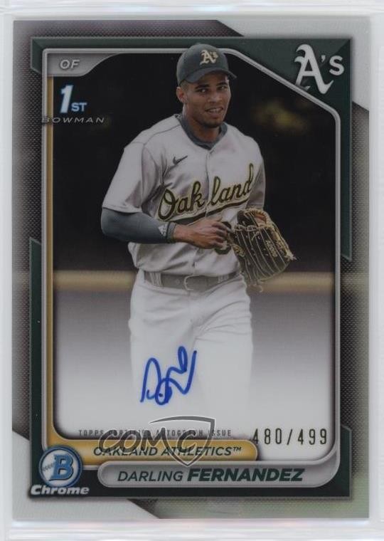 2024 Bowman Chrome Prospect Refractor /499 Darling Fernandez #CPA-DF Auto 09br