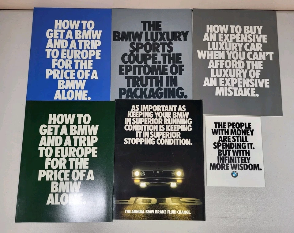 Большой лот винтажных брошюр каталогов листовок почтовых отправлений 1980-е 1990-е BMW - Изображение 4 из 4