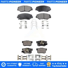 Front Rear Ceramic Brake Pads Kit For Honda CR-V