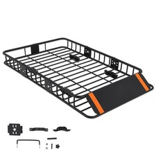 51 Roof Rack Cargo Basket Heavy Duty 200LBS Capacity Universal SUV Truck Van