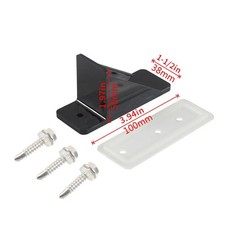 Roof Snow Guard Kit for Metal Roofs Black Green Clear with Installation Screws