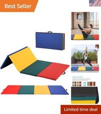 Versatile 92" Gymnastics Mat - Folding, Water-Resistant for Indoor/Outdoor Use