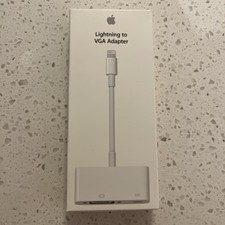 Genuine Apple Lightning to VGA Adapter MD825AM/A Brand New Sealed Original