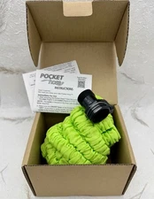Pocket Hose 25ft Expanding Garden Hose Green As Seen On TV NIB