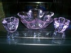 TIFFIN TWILIGHT LAVENDER CANTERBURY CANDLE GARDEN BOWL AND CANDLEHOLDERS — photo 5