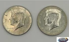 1965 - 1970 Kennedy Half Dollar-Circulated- 40% Silver - Actual Coins (2 coins)