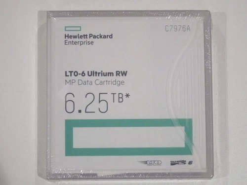 HP Enterprise HPE LTO-6/Ultrium-6 MP Data Tape/Cartridge 6.25TB C7976A NEW