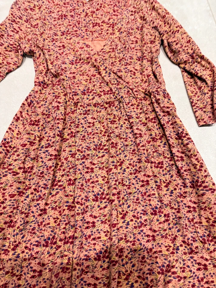 Vestido midi floral Fat Face talla UK 10. gt oficina gc bonito y cálido manga larga Foto 3 de 4