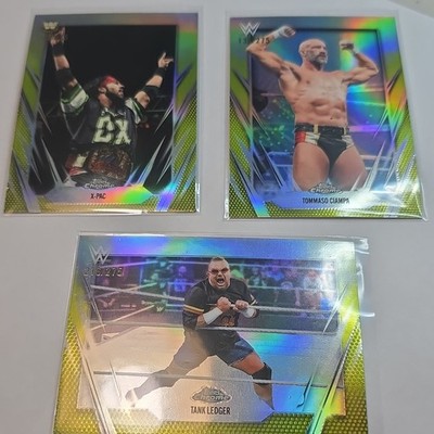 Topps 2026 Topps Chrome WWE Refractor 5-Card Lot Yellow  Refactor/ 275 See Pics!