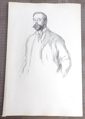 WILLIAM ROTHENSTEN ORIGINAL LITHOGRAPH OF JOHN SINGER SARGENT 1897