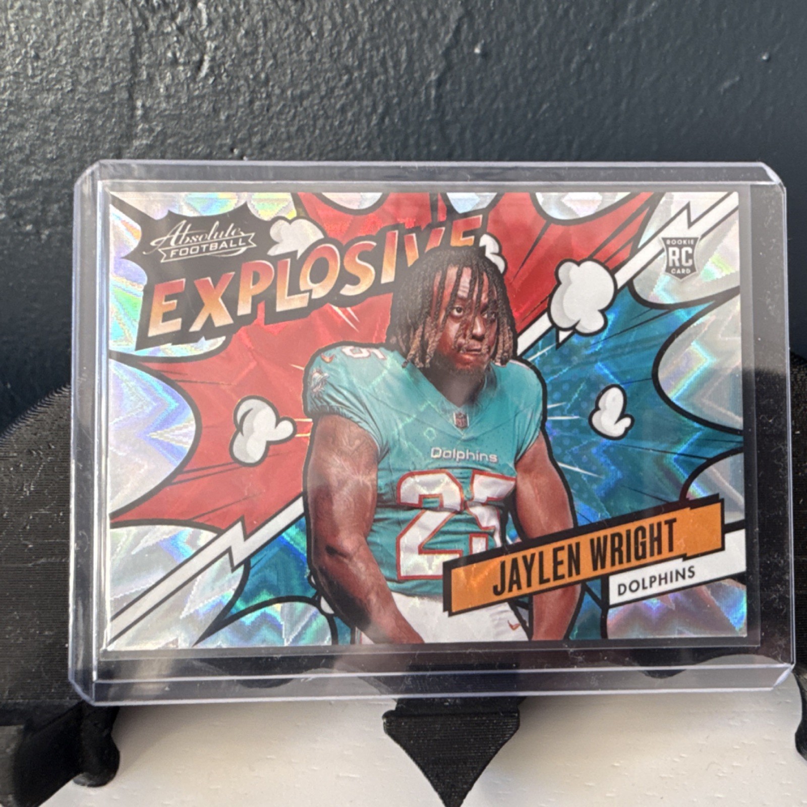 2024 Panini Absolute Explosive Jaylen Wright #EX-JWT Rookie Miami Dolphins NFL