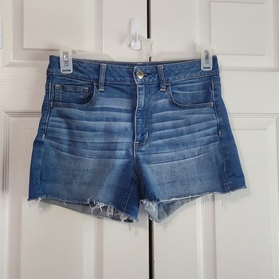American Eagle Outfitters Women's Super Stretch High-Rise Shortie Jean Shorts 8