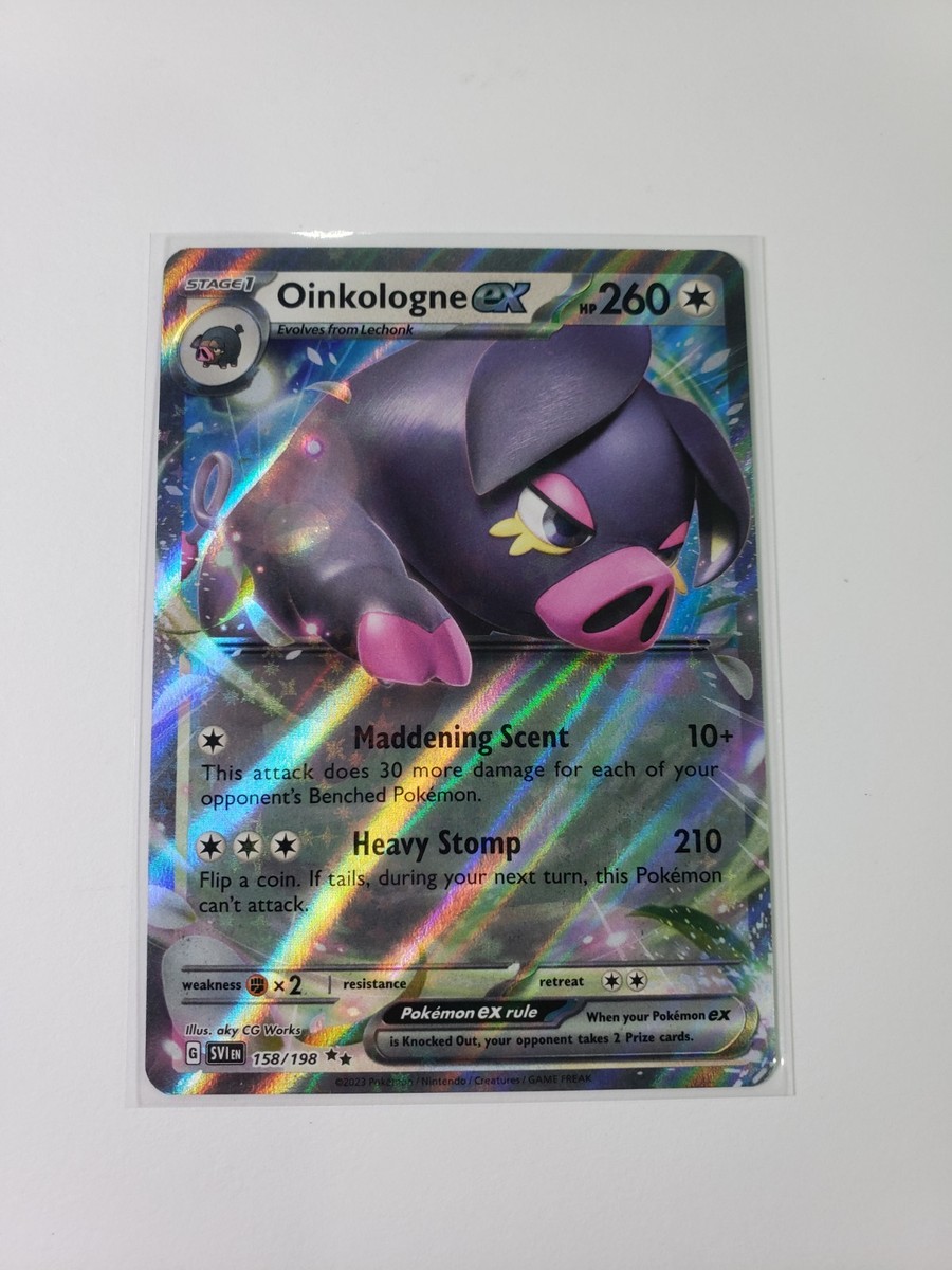 Pokemon Oinkologne ex 158/198 Sv01: Scarlet & Violet Base Set Holo Pokemon Oinkologne ex 158/198 Sv01: Scarlet & Violet Base Set Holo