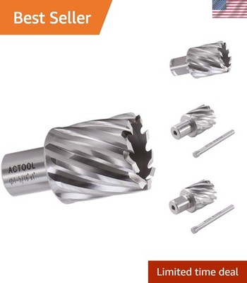 1-5/16'' Diameter × 1'' Depth of Cut HSS ANNULAR Cutter with 3/4'' Weldon Shank