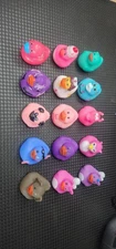15 Rubber Duck Assorted Lot Ducks For Jeep Ducking Cruising Baby Bath Floaters