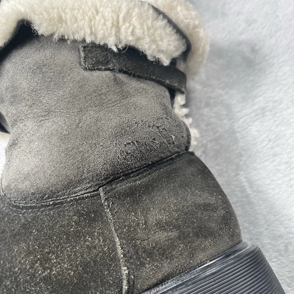 Botas de piel de oveja La Canadienne para mujer 8,5 gamuza verde invierno nieve Foto 4 de 4