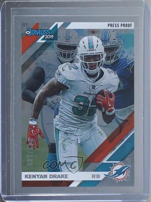 2019 Panini Donruss Press Proof Silver 41/100 Kenyan Drake #147 fm0