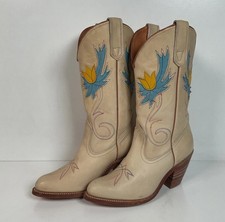 Vintage Miss Capezio Tulip Cowgirl Boots | Tooled | USA Made | Women’s 7.5 M