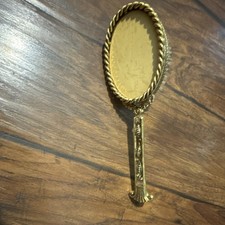 Vintage Gold Tone Ornate Hair Brush