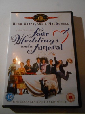 Four Weddings and a Funeral DVD Guter Zustand Kein deutscher Tonspur