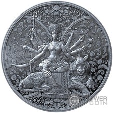 DURGA Hindu Religion 1 Oz Silber Münze 2000 Francs Cameroon 2026