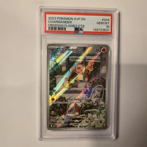 Pokemon Scarlet & Violet Obsidian Flames Charmander ETB Promo Card 044 PSA 10 💎