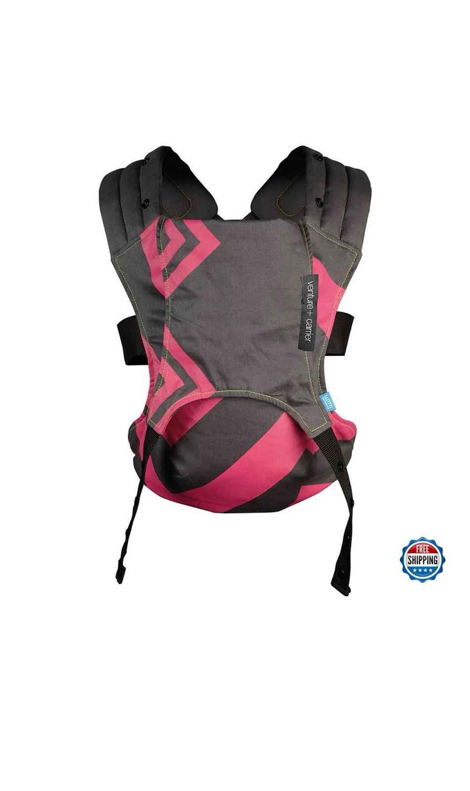 Infant Baby Carrier 2-in-1  Bubblegum Charcoal New