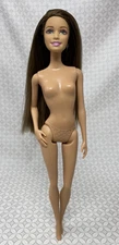 Barbie Muse Model Muse Brunette Doll Nude Long Striaght Hair Latina green eyes
