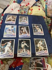 Lot of 8 1985 Topps New York Yankees Baseball Cards All Different Players
