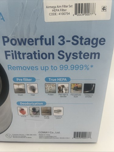 New Coway Airmega AIM True HEPA 3-Stage Filter Up To 8mo Dust Pollen FreeS&H - Picture 4 of 8