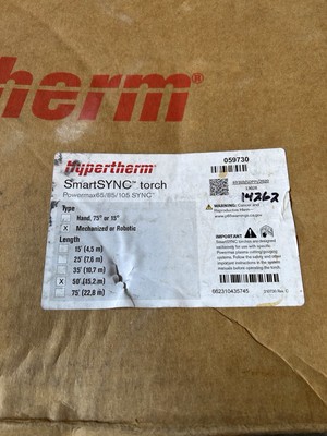 Hypertherm Smart SYNC Machine Torch 50 Foot Lead 059730