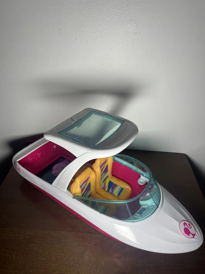 Barbie “Fondo de Cristal” Dolphin Magic Ocean View Boat 2016 Mattel Speed Boat Foto 3 de 4
