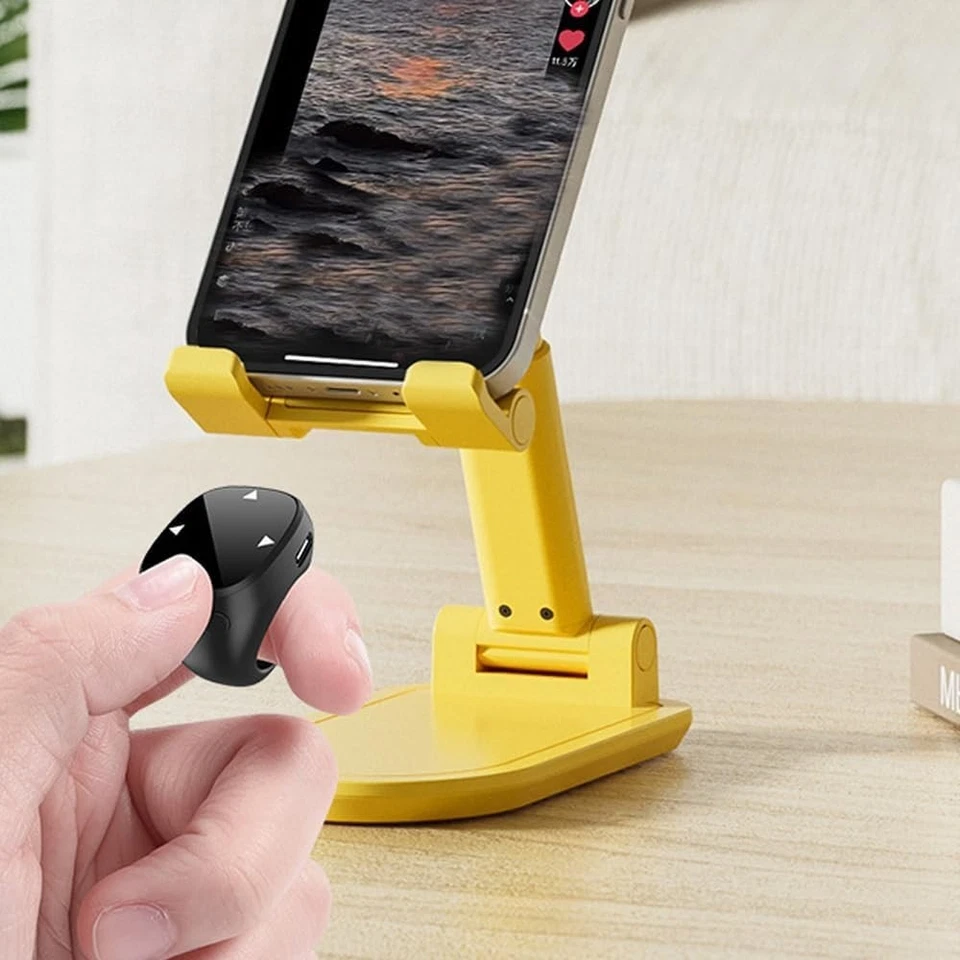 Fingertip Wireless Bluetooth Remote Control,Touch Screen Remote,Scrolling Ring - Image 4 of 4