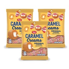 Candy Vanilla Caramel Creams - 4 Ounce Bags - 3 Pack - Fresh from the Factory