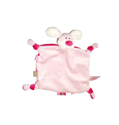 WIE NEU * Hase Häschen Bunny rosa funnies Schmusetuch Kuscheltuch Schnuffeltuch