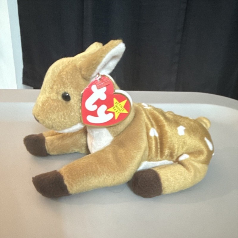 Ty Whisper Deer - Beanie Baby Retired Plush Toy 1997