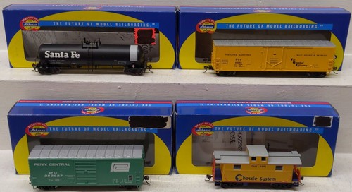 Coches de carga surtidos a escala HO Athearn 73901, 74276, 74835, 70153 [4] EX/caja | Condition: Used