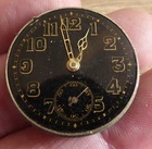 VINTAGE GENTS BLACK DIAL  TRENCH WATCH MOVEMENT