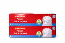 Tall Kitchen Drawstring Trash Bags  Bundle Of 2 