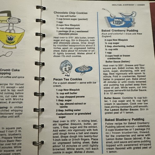 Vintage 1967 So Quick With New Bisquick Betty Crocker Spiral Bound Cookbook - Picture 9 of 13