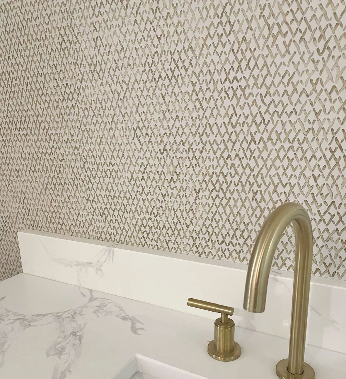 Metallic Crosshatch Wallpaper - Threshold