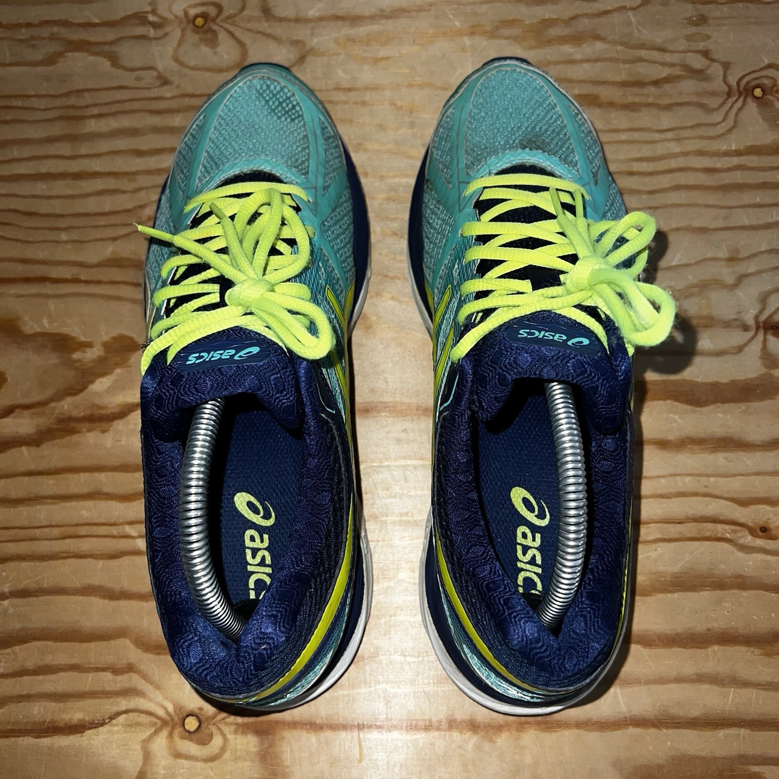 WOMEN’S ASICS GEL CUMULUS 17 AQUA MINT FLASH YELLOW SHOES SNEAKERS SIZE 9.5 thumbnail 5