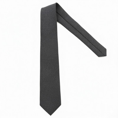 Alexander Olch Tie   Charcoal Textured Linen
