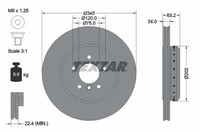 2X Textar Bremsscheibe 92182525
