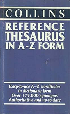 Collins Reference Thesaurus in A-Z Form, Hanks, Patrick (Editor), Used; Good Boo